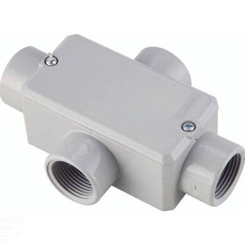 Condulete Fixo Tipo "x" Tramontina 1.1/2" - Com Tampa - Com Rosca Npt - Com Pintura Tramontina