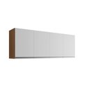 Ver imagem 1 de Armário para Cozinha Aéreo 4 Portas 1,5m - Andréia:amendoa/branco