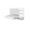 Ver imagem 3 de Penteadeira Mesa Camarim Suspenso Lumiere com Espelho e 1 Gaveta Organizadora Cor Branco