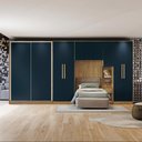 Ver imagem 2 de Quarto Modular Kappesberg Adapt Nogueira/azul Profundo 6 Peças 450cm