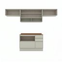 Ver imagem 5 de Cozinha Compacta 4 Peças em MDF Fineze Areia e Cinamomo