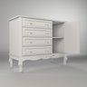 Cômoda Infantil Versailles 4 Gavetas e 1 Porta - 8