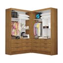 Ver imagem 7 de Closet Casal Duplo Sevilha Premium com 12 Gavetas Freijó