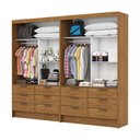 Ver imagem 6 de Closet Casal Duplo Sevilha Premium com 12 Gavetas Freijó