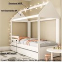 Ver imagem 2 de Bicama Solteiro Infantil Casinha Atenas com Grade Politorno Casatema MadeiraOriginals