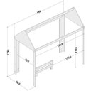 Ver imagem 5 de Bicama Solteiro Infantil Casinha Atenas com Grade Politorno Casatema MadeiraOriginals