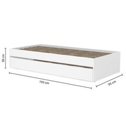 Bicama Solteiro Infantil Casinha Atenas com Grade Politorno Casatema MadeiraOriginals - 6