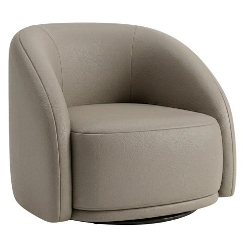 Poltrona Decorativa Organica Joy Base Giratoria Courino Tcs 726 Moll