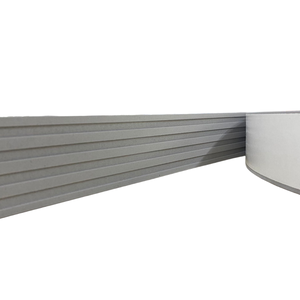 Moldura Painel Ripado Eva Adesivo Urânio 5cmx5mm 5 Metros - Cinza