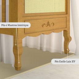 Berço Mini Cama em Madeira Maciça Versailles Plus - 7