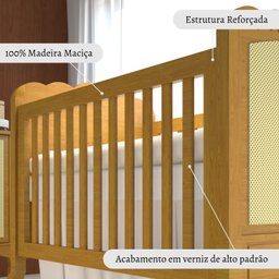 Berço Mini Cama em Madeira Maciça Versailles Plus - 5