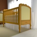 Ver imagem 1 de Berço Mini Cama em Madeira Maciça Versailles Plus