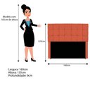 Ver imagem 3 de Cabeceira Estofada Manchester 160 Cm Queen Size Suede - Doce Sonho Móveis Cor Terracota