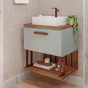 Ver imagem 1 de Gabinete Suspenso com Cuba 60cm Mari Espresso Móveis