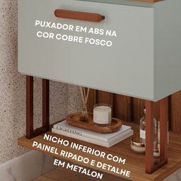 Gabinete Suspenso com Cuba 60cm Mari Espresso Móveis - 3