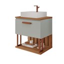 Ver imagem 5 de Gabinete Suspenso com Cuba 60cm Mari Espresso Móveis Verde/Pistache