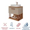 Gabinete Suspenso com Cuba 60cm Mari Espresso Móveis - 4