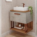 Ver imagem 1 de Gabinete Suspenso com Cuba 60cm Mari Espresso Móveis