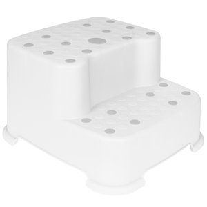 Degrau Duplo Antiderrapante Branco Buba 18017