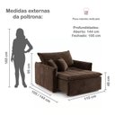 Ver imagem 3 de Poltrona de Amamentação Retrátil Base Madeira Maciça Encanto