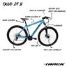 Bicicleta A29 Trivo Hidráulica MTB Shimano Freio à Disco Trava no Guidão TK3 Track - 8