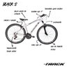 Bicicleta A29 Black MTB 21V com Suspensão Dianteira TK3 Track - 8