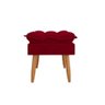 Kit 2 Poltronas + Namoradeira + Puff Opala Decorativa Balaqui Vermelho - 5
