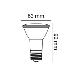 LÂMPADA LED PAR20 EXTERNA BLINDADA IP65 E27 - Branco Neutro - 4