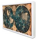 Ver imagem 1 de Quadro Decorativo Mapa Estrelar em Moldura Caixa Tacolado Moldura Caixa 3cm Branca sem Vidro 20 X 30