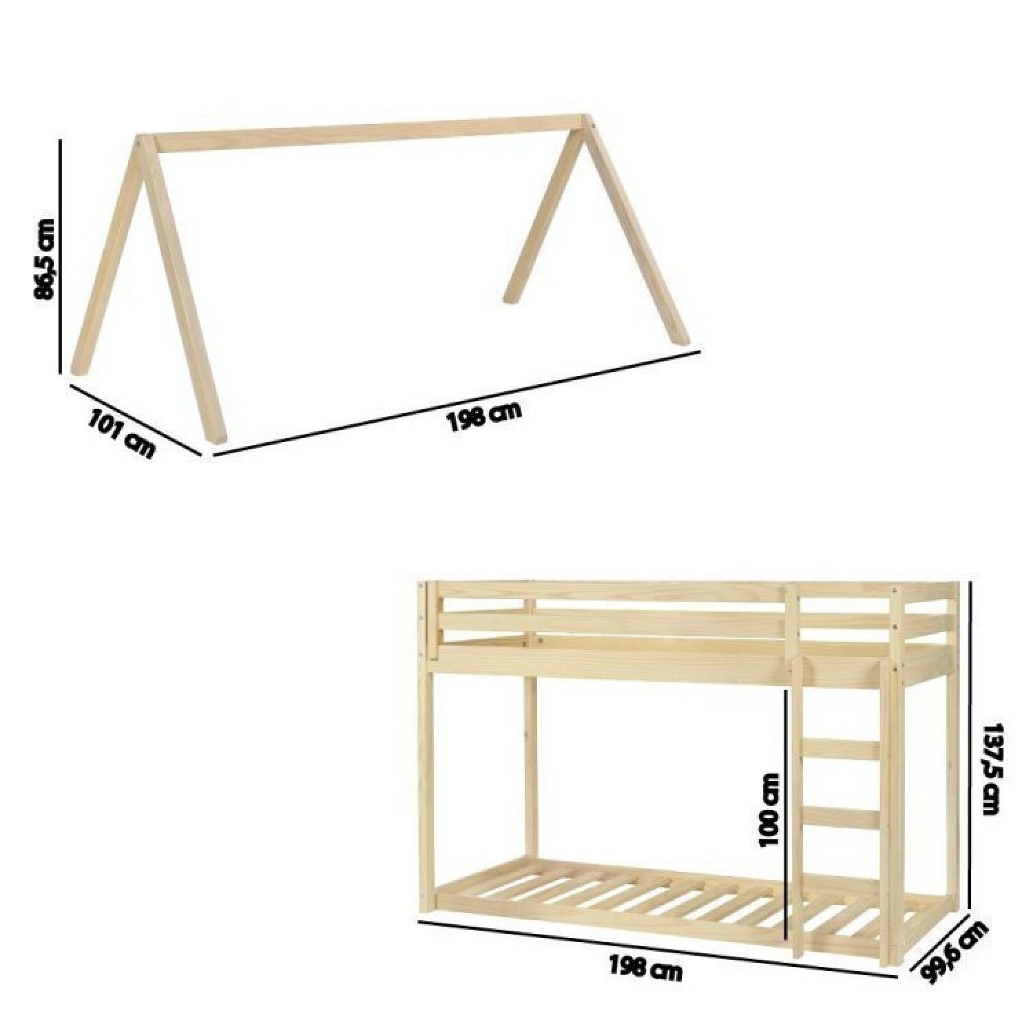 Beliche Montessoriano Prime com Telhado VI Casatema - 7