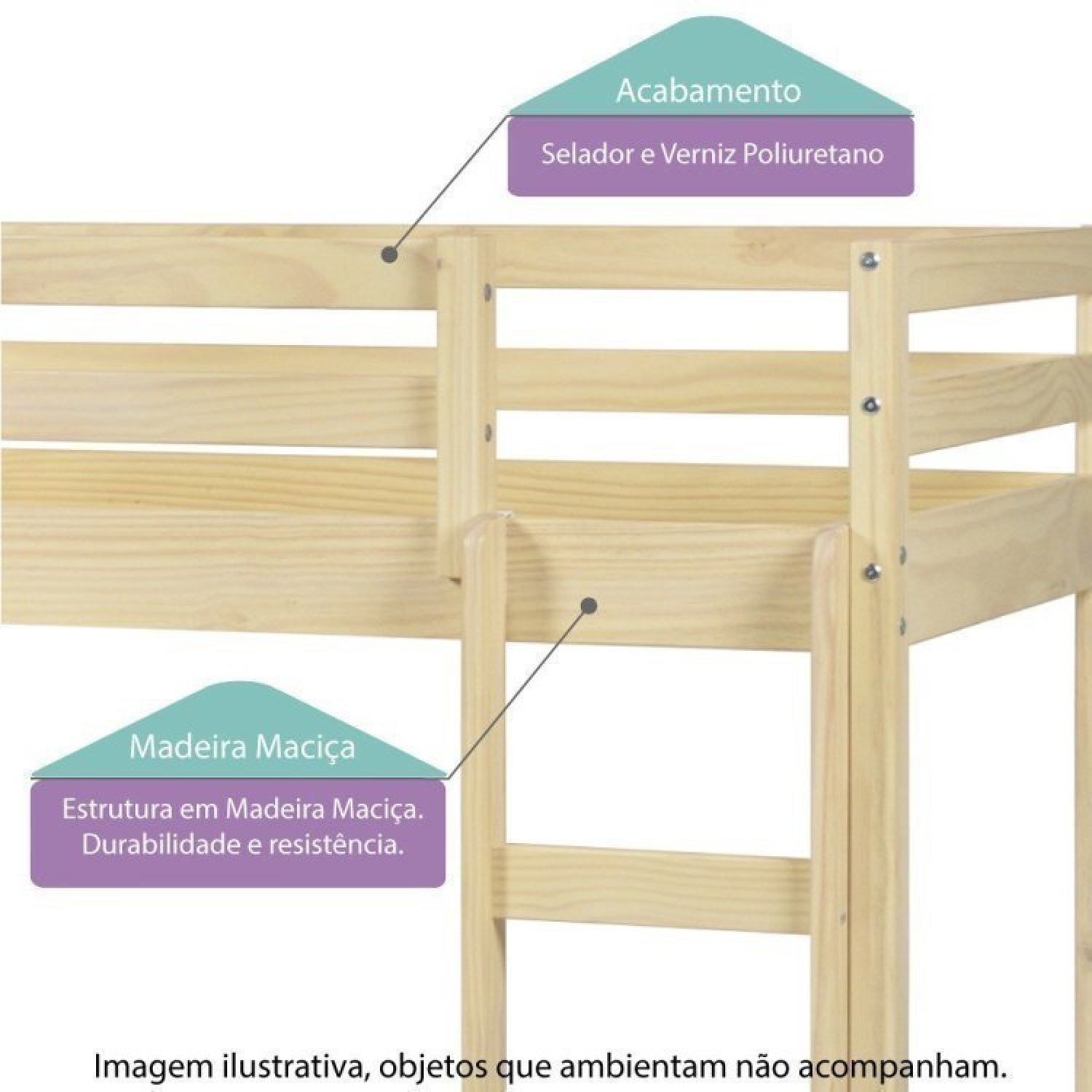 Beliche Montessoriano Prime com Telhado VI Casatema - 2