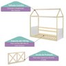 Cama Montessoriano Reversível com Grade Casinha Garden Casatema MadeiraOriginals - 5