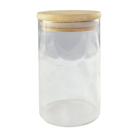 Pote para Mantimentos Multiuso com Tampa de Bambu 450ml
