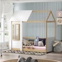 Ver imagem 2 de Cama Montessoriano Reversível Completa Casinha Garden Casatema MadeiraOriginals