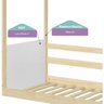 Cama Montessoriano Reversível Completa Casinha Garden Casatema MadeiraOriginals - 3