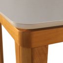 Ver imagem 3 de Mesa de Jantar 180cmx90cm Tampo Madeira/Vidro Rubi Slim