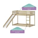 Ver imagem 4 de Beliche Montessoriano Prime Escorregador e Telhado II Natural Casatema MadeiraOriginals