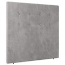Ver imagem 1 de Cabeceira Cama Box Solteiro Luana 90cm Veludo Prata