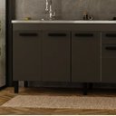 Ver imagem 3 de Gabinete de Cozinha 5 Gavetas 3 Portas 174cm Grande 100% MDF:Grafite