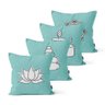 Kit 4 Almofadas Decorativas Own Símbolos Budismo Tifanny 45x45cm - 1