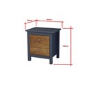 Ver imagem 3 de Mesa de Cabeceira 2 Gavetas Cinza