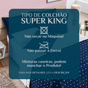 Ver imagem 7 de Conjunto Cama King Size Colcha Romance 200 Fios Super Elegante Petit Poá:marinho