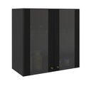 Ver imagem 1 de Armário Aéreo 70cm 2 Portas com Vidro Vollare Fiorello Preto