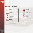 Ver imagem 4 de Armário Aéreo 70cm 2 Portas com Vidro Vollare Fiorello Preto