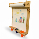 Ver imagem 7 de Painel Lousa Infantil Montessori de Madeira – Criativa para Desenho e Pintura