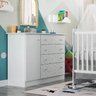 Cômoda Infantil New Baby 1 Porta 4 Gavetas Batrol Móveis - 1