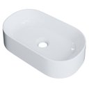 Ver imagem 1 de Cuba Pia de Apoio para Banheiro Oval 43cm Hera C08 Branco - Mpozenato