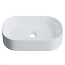 Ver imagem 7 de Cuba Pia de Apoio para Banheiro Oval 43cm Hera C08 Branco - Mpozenato