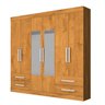 Guarda Roupa Casal Espelhado 6 Portas 4 Gavetas Nice Made Marcs - 3