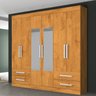 Guarda Roupa Casal Espelhado 6 Portas 4 Gavetas Nice Made Marcs - 1